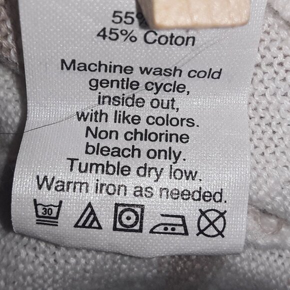 J. Crew junior medium beautiful cream w/tan stripes very lightweight sweater - Picture 5 of 6